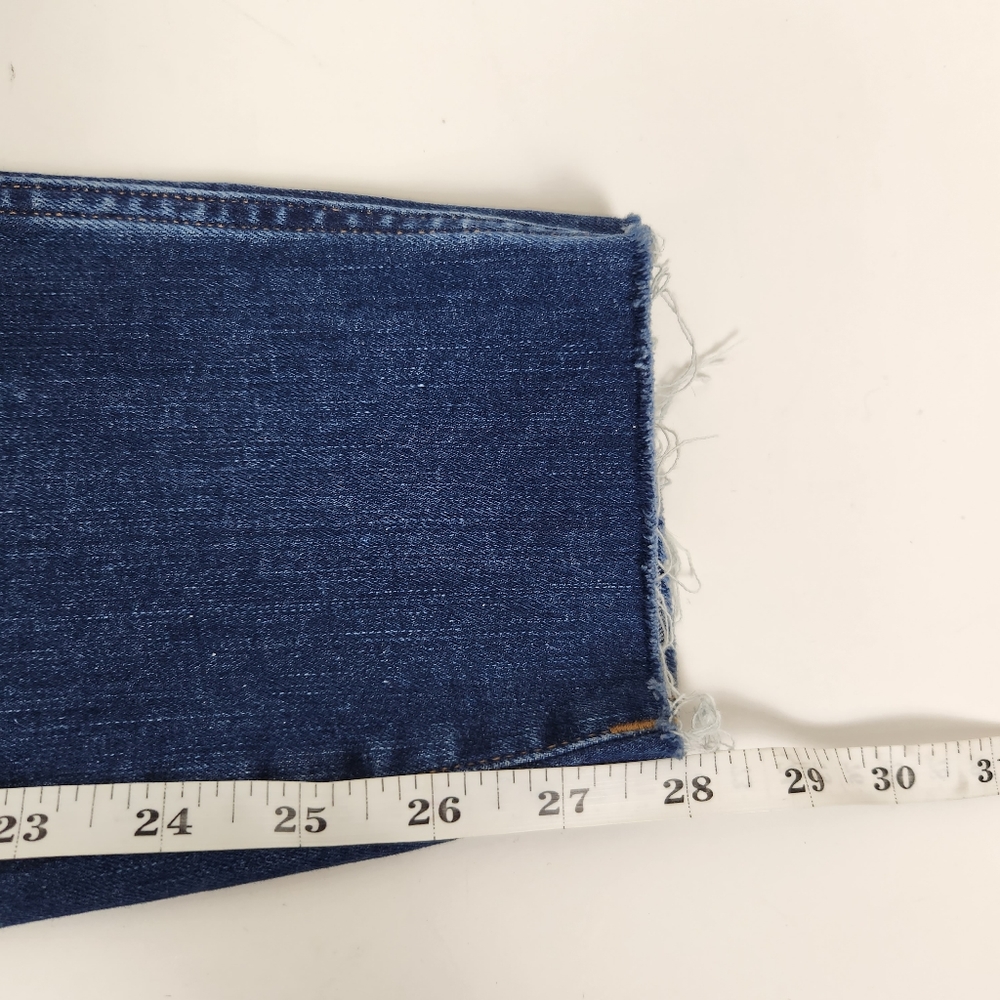Madewell 10" High-Rise Skinny Jeans In Hannah Wash Button Fly Blue Denim Size 28 - Picture 14 of 15